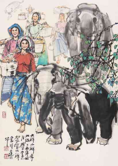 史国良 大祥小祥常相随 镜心